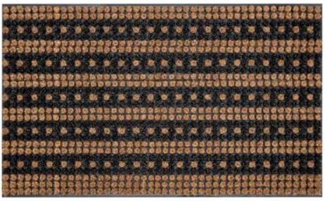 HQ Hamat kokosmat Boutique Stripes and Dots naturel 75 x 45 cm