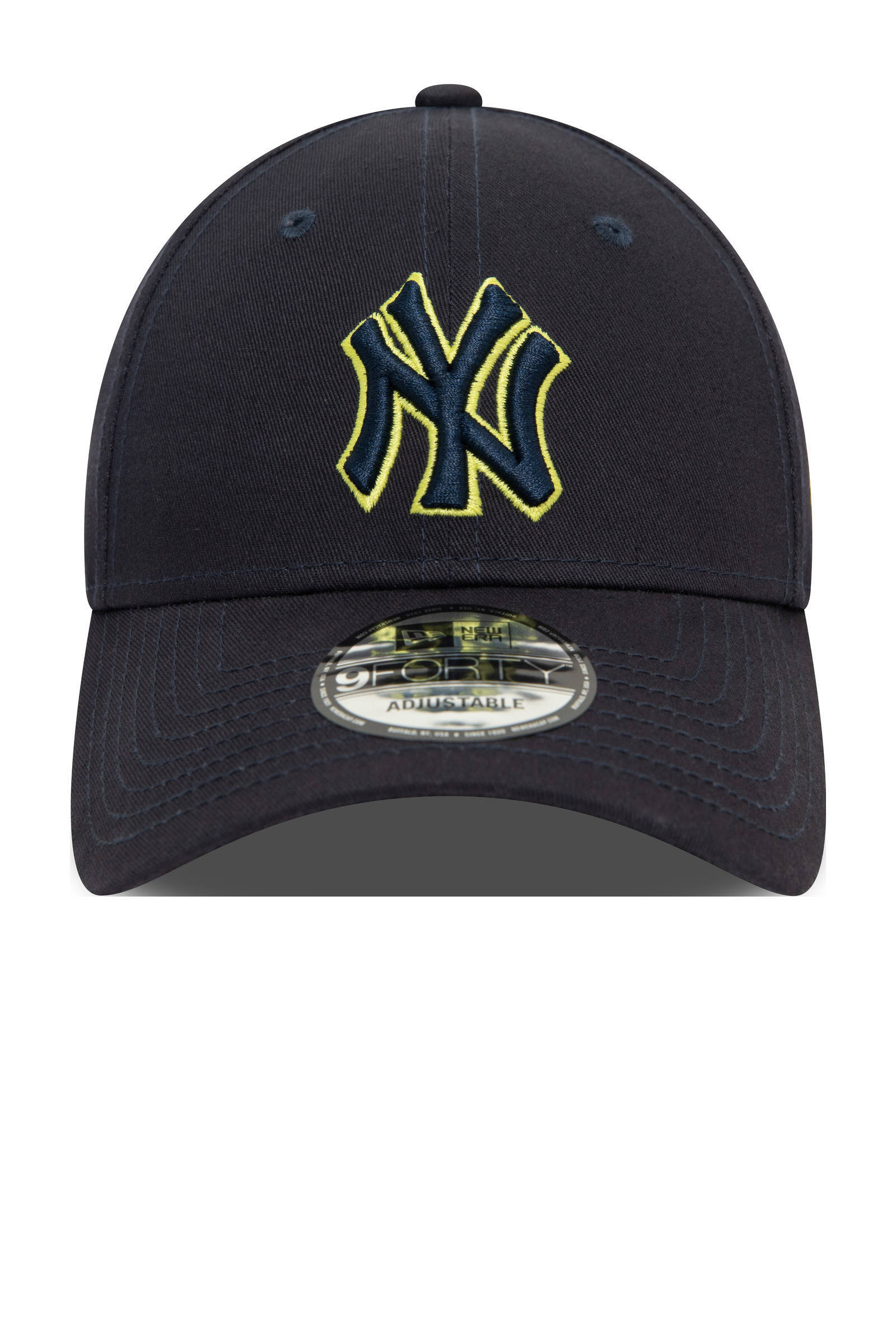 New Era pet 9Forty donkerblauw/geel