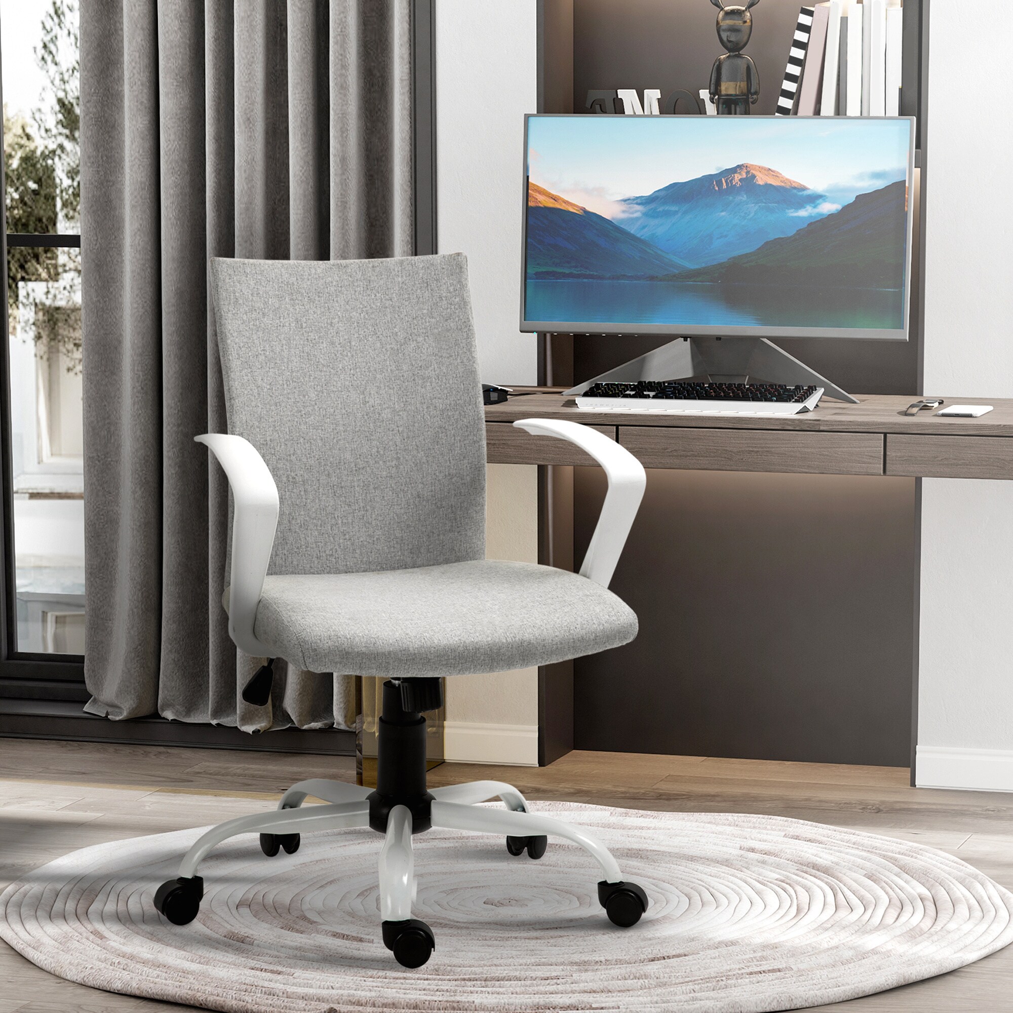 Vinsetto Bürostuhl höhenverstellbar 61 x 61 x 89-99 cm (BxTxH)