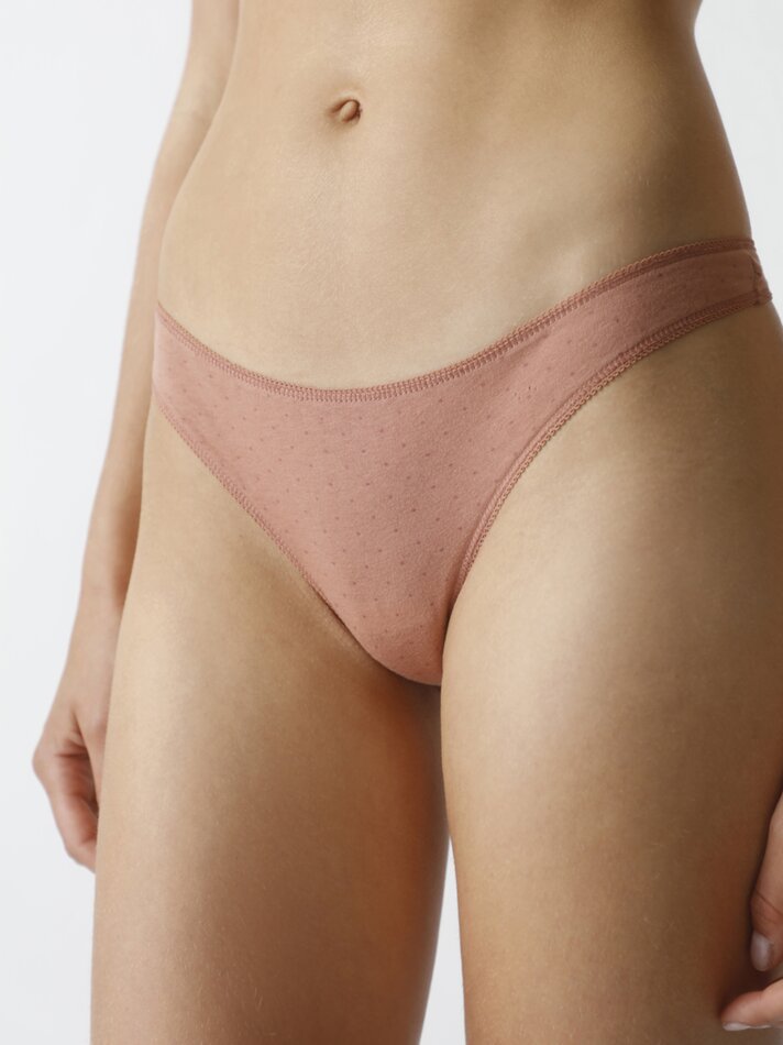 Pacote com 3 tangas de algodão estampadas - Cores Variadas