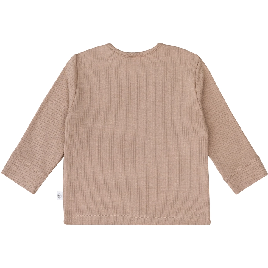LÄSSIG Baby Langarmshirt gerippt braun