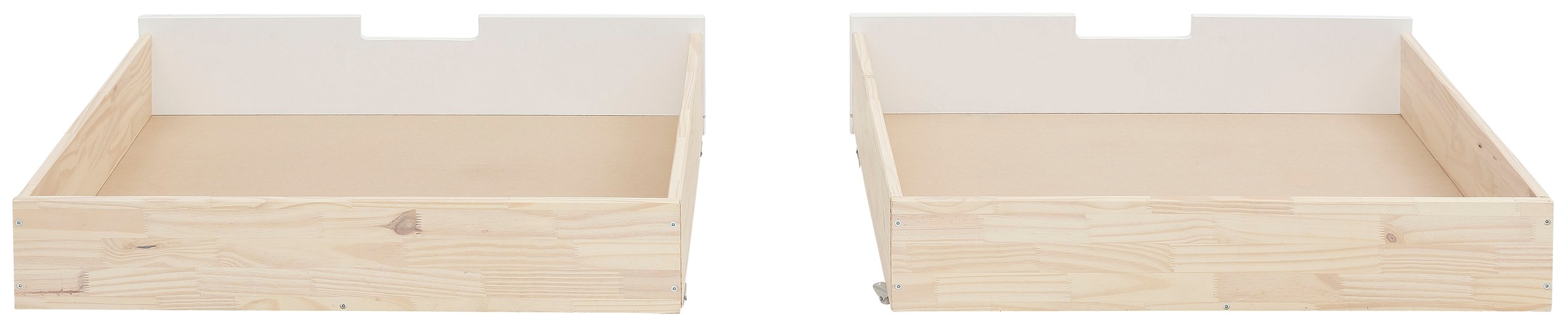 Lüttenhütt Bettschubkasten »Janne« 2er Set, Kiefernholz und MDF, Breite je Schubkasten 97 cm