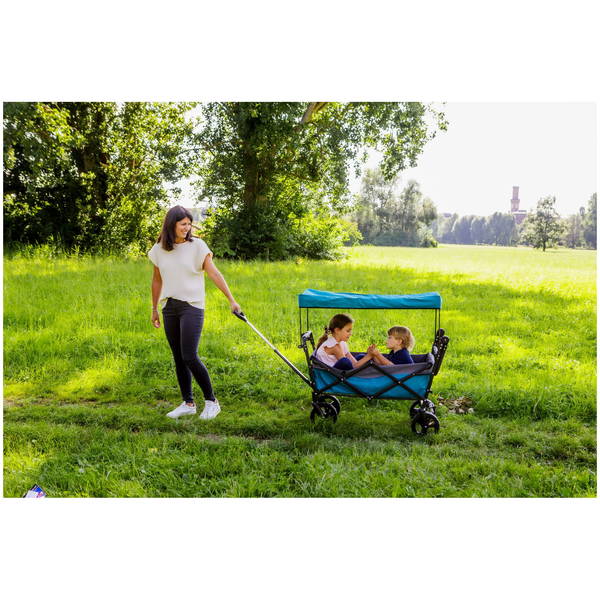 VedesOutdoor active Bollerwagen mit Dach Petrol
