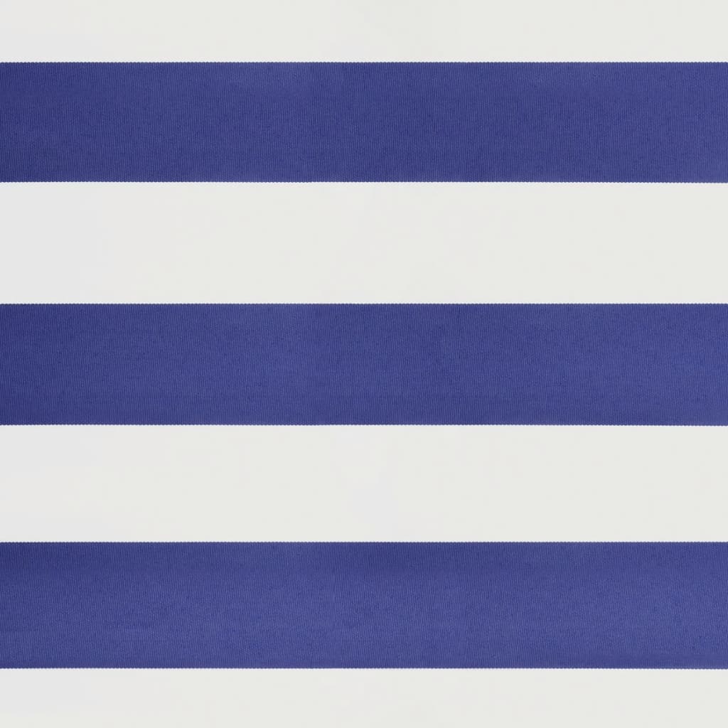 Auvent rétractable automatique bleu et blanc 5x3 m