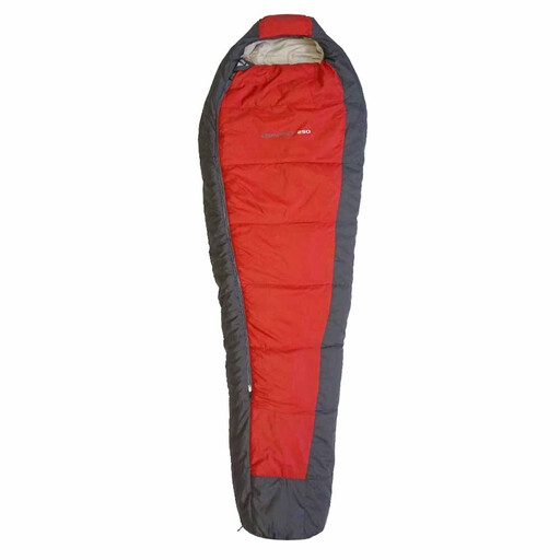 Saco de dormir Setmil Compact 250 +8º vermelho + lanterna de cabeça