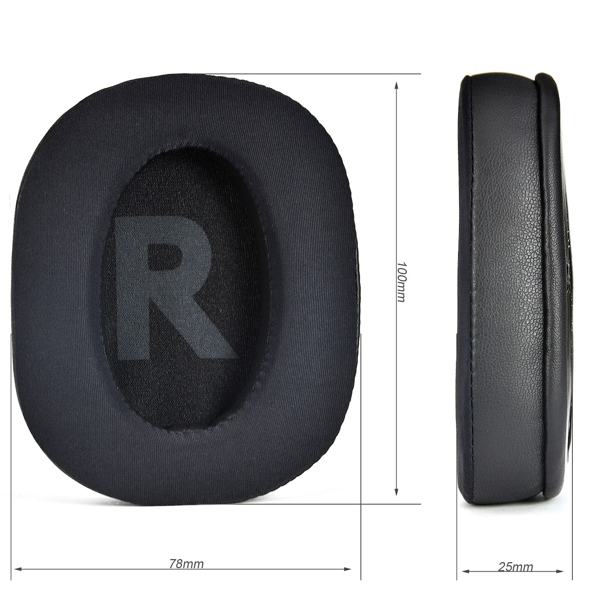 Erstatning av øreputer for Logitech G Pro/G Pro X Sort