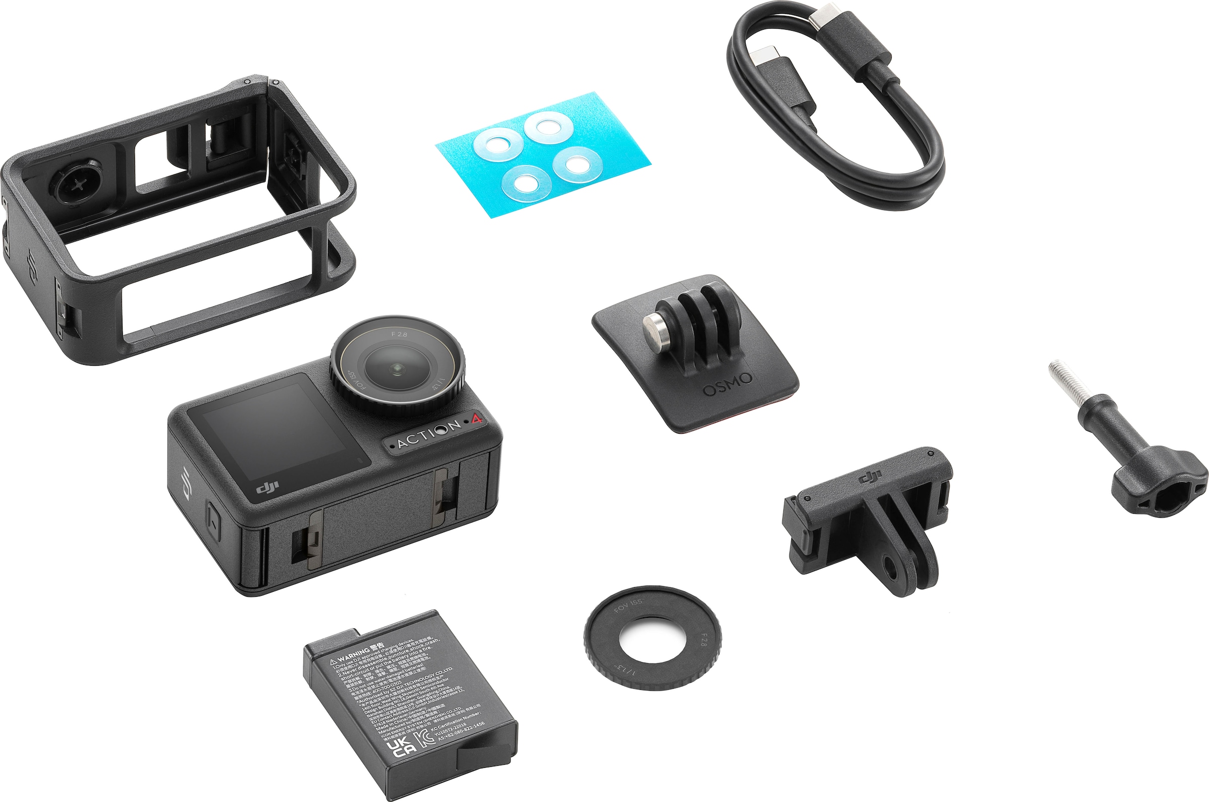 DJI Camcorder »Osmo Action 4 Standard Combo« 4K Ultra HD Bluetooth