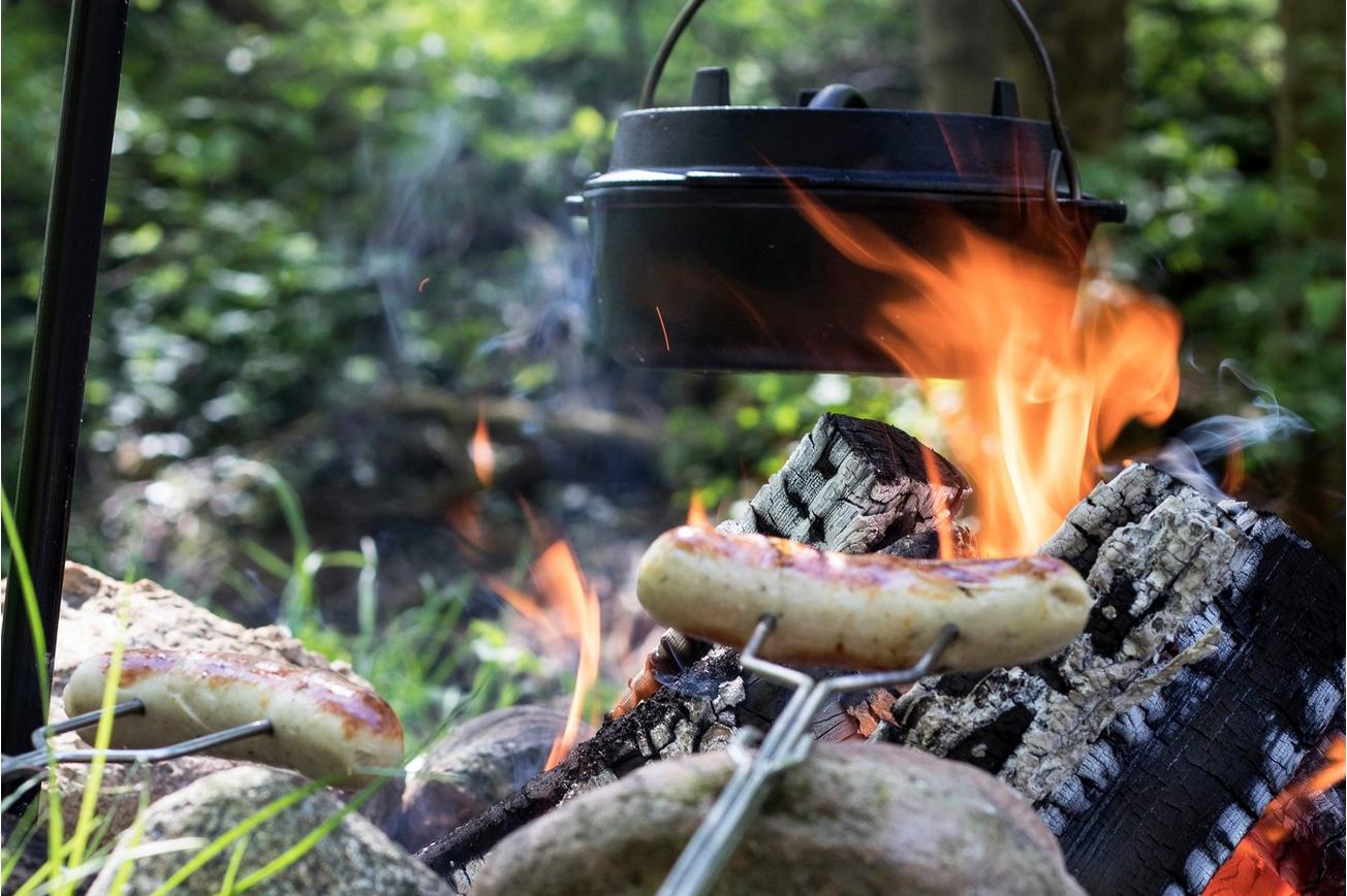 Petromax Campfire Skewer LS1 kampvuurspiezen, 2 stuks, rechte vork