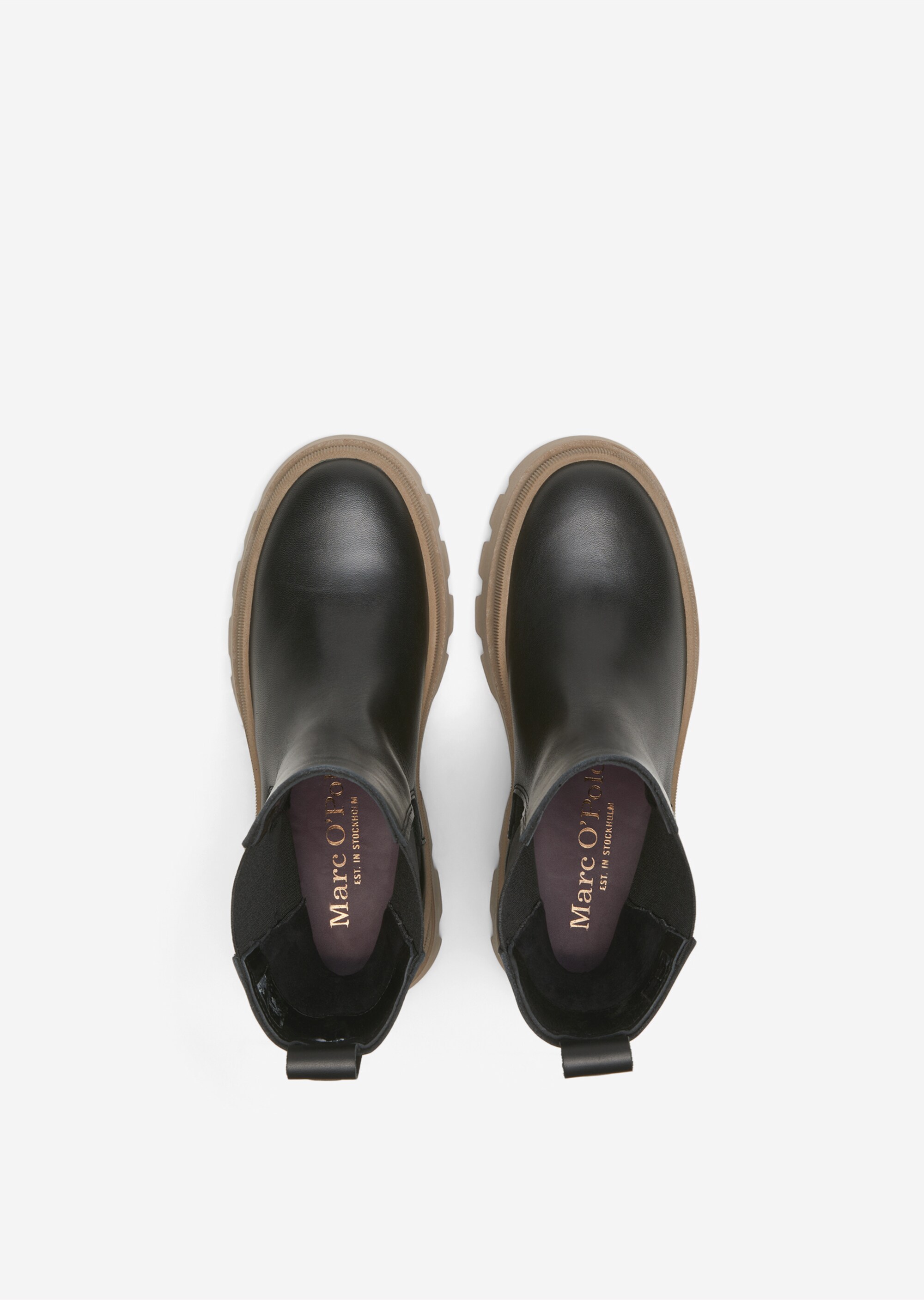 Hoher Chelsea-Boot aus glattem Kalbleder