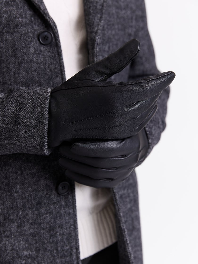 Fedele skinnhanske Black Onyx