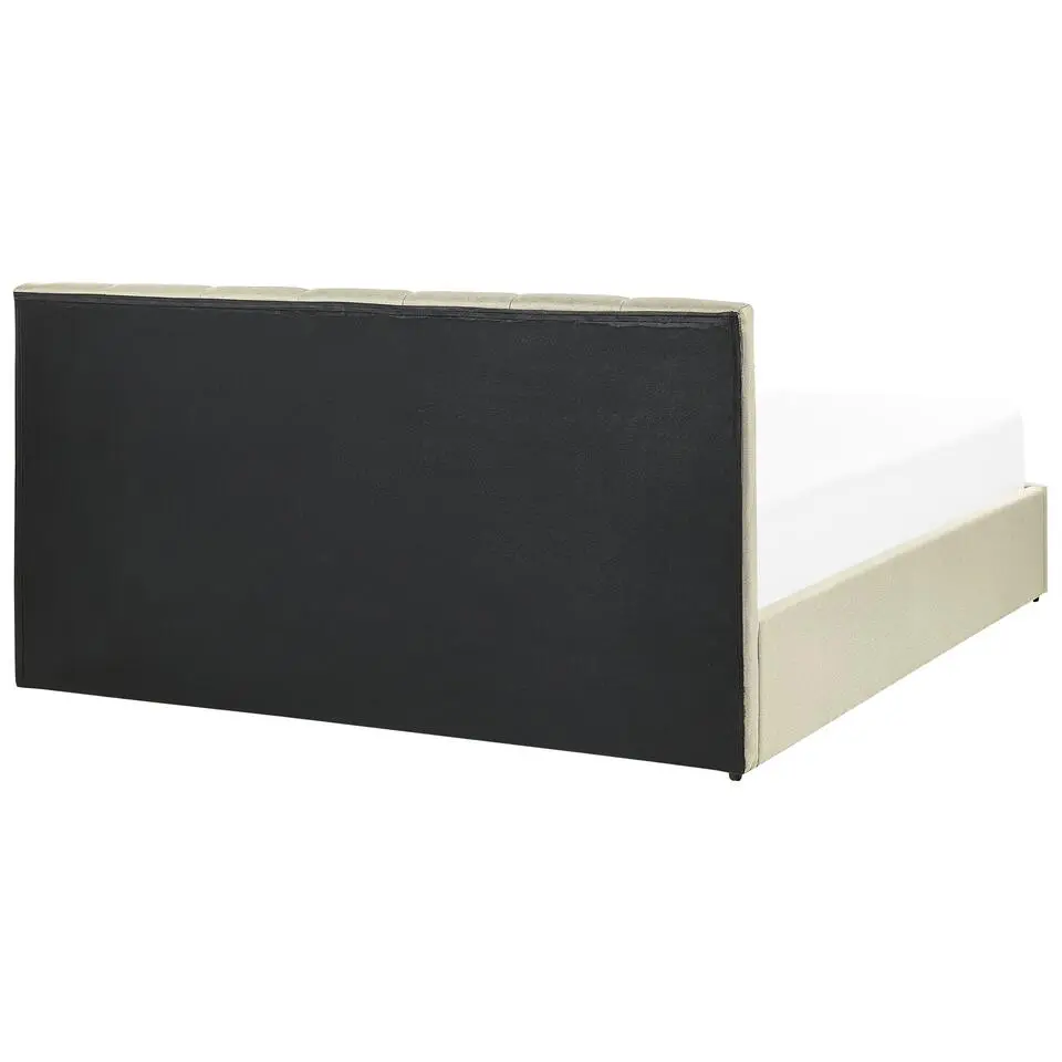 DREUX - Bed met opbergruimte - Beige - 160 x 200 cm - Polyester
