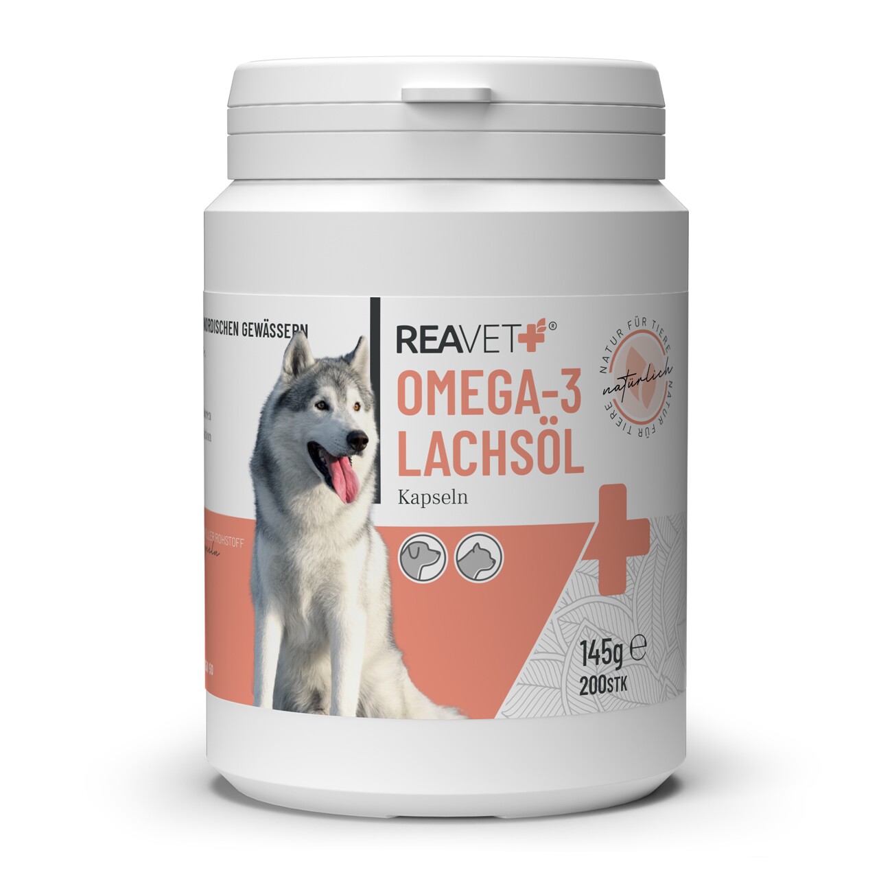 REAVET Omega-3 Lachsöl Kapseln 200Stk