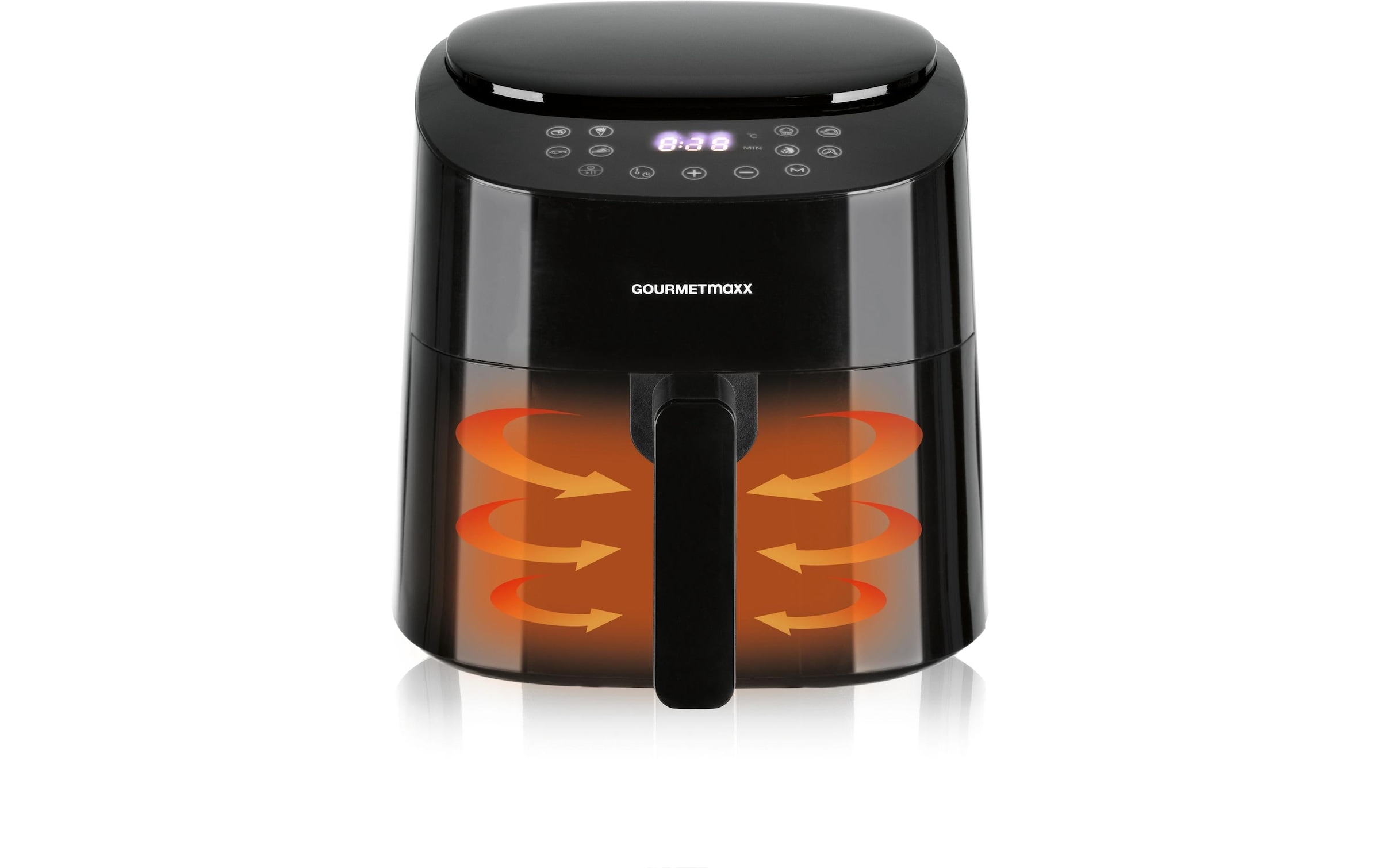 GOURMETmaxx Heissluftfritteuse »Digital Schwarz« 1450 W