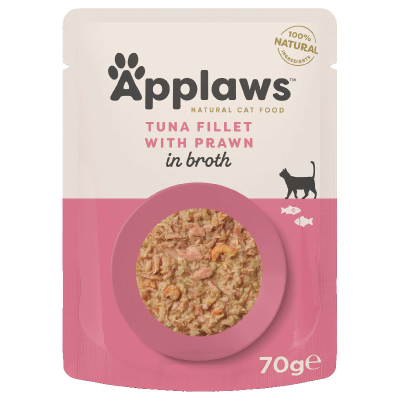 Applaws Pouch Tuna Filet & Tiger Prawn 12x70g