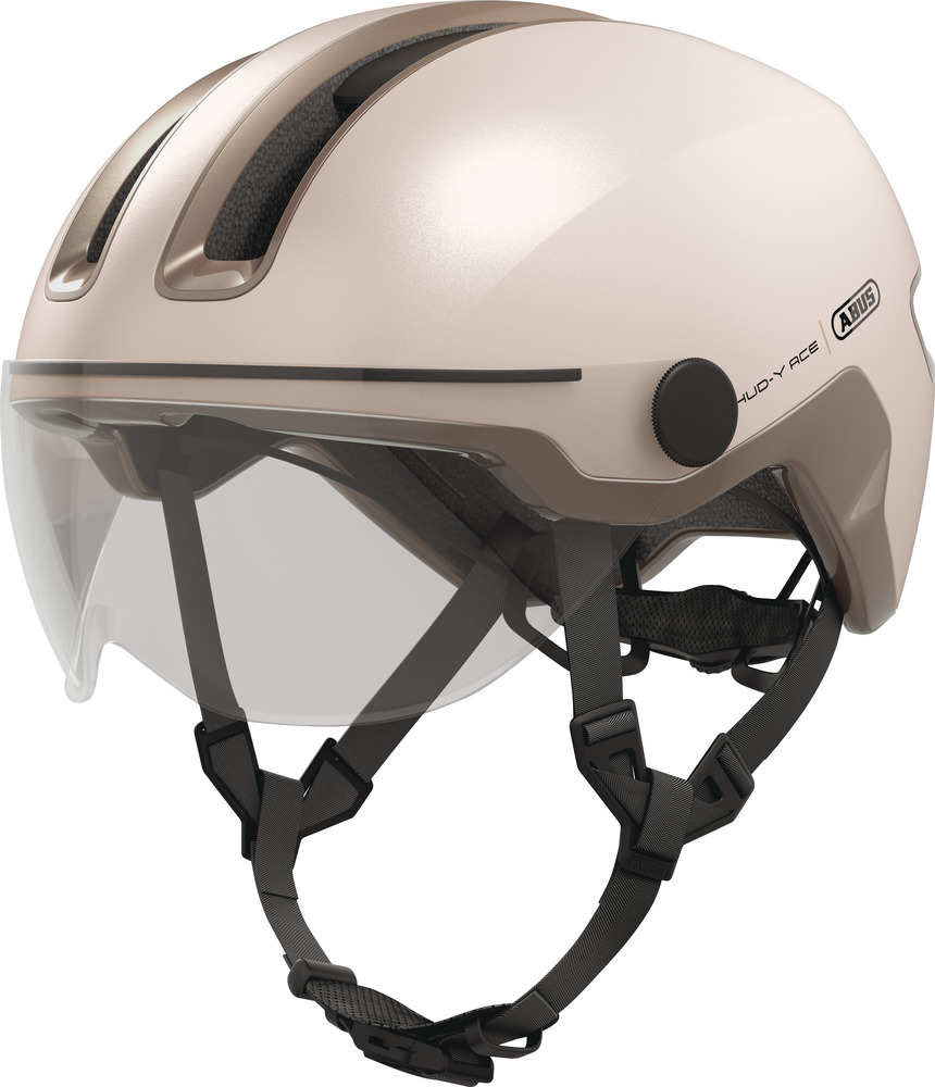 ABUS HUD-Y ACE cykelhjelm LED Champagne Gold
