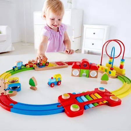 Hape Regenbogen-Puzzle Eisenbahnset