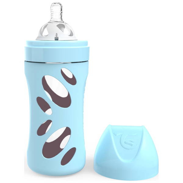 TwistshakeTwistshake   Anti Kolik Glas Babyflasche pastel blue 260ml
