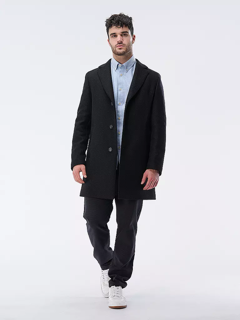 DRESSLER Wollmantel RUBEN schwarz