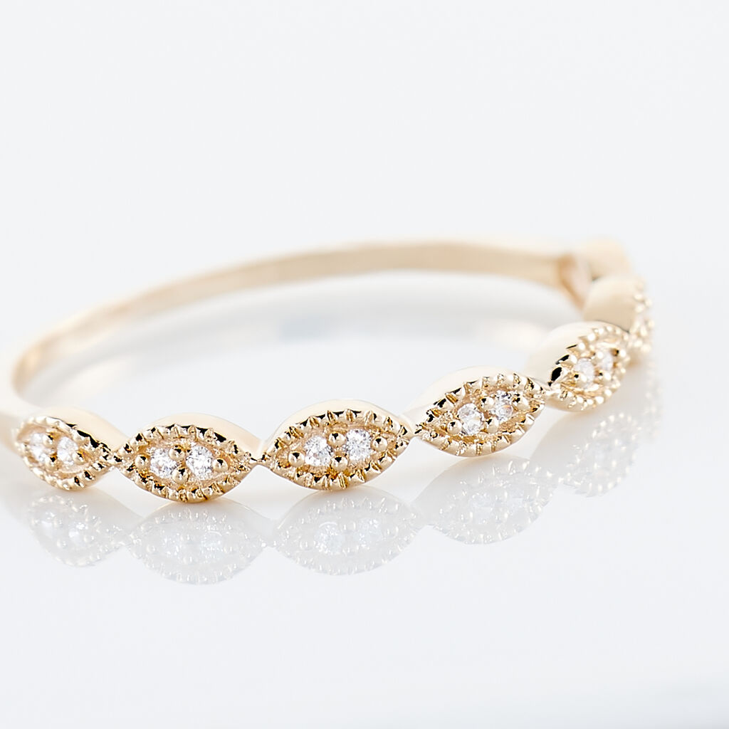 Bague Hestia Or Rose Oxyde De Zirconium