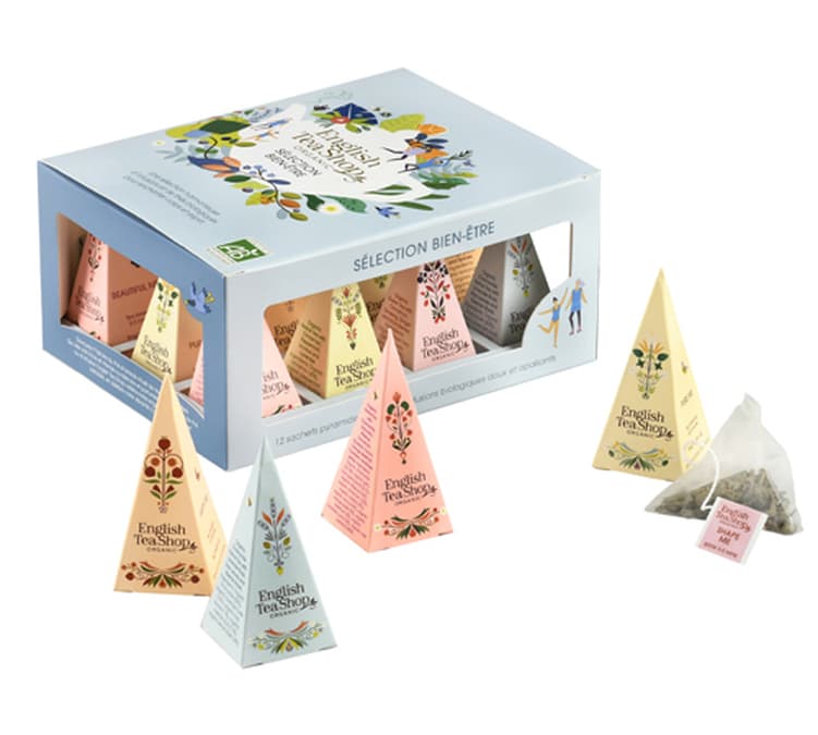 Coffret Collection Bien Etre Bio 12 sachets pyramides - English Tea Shop