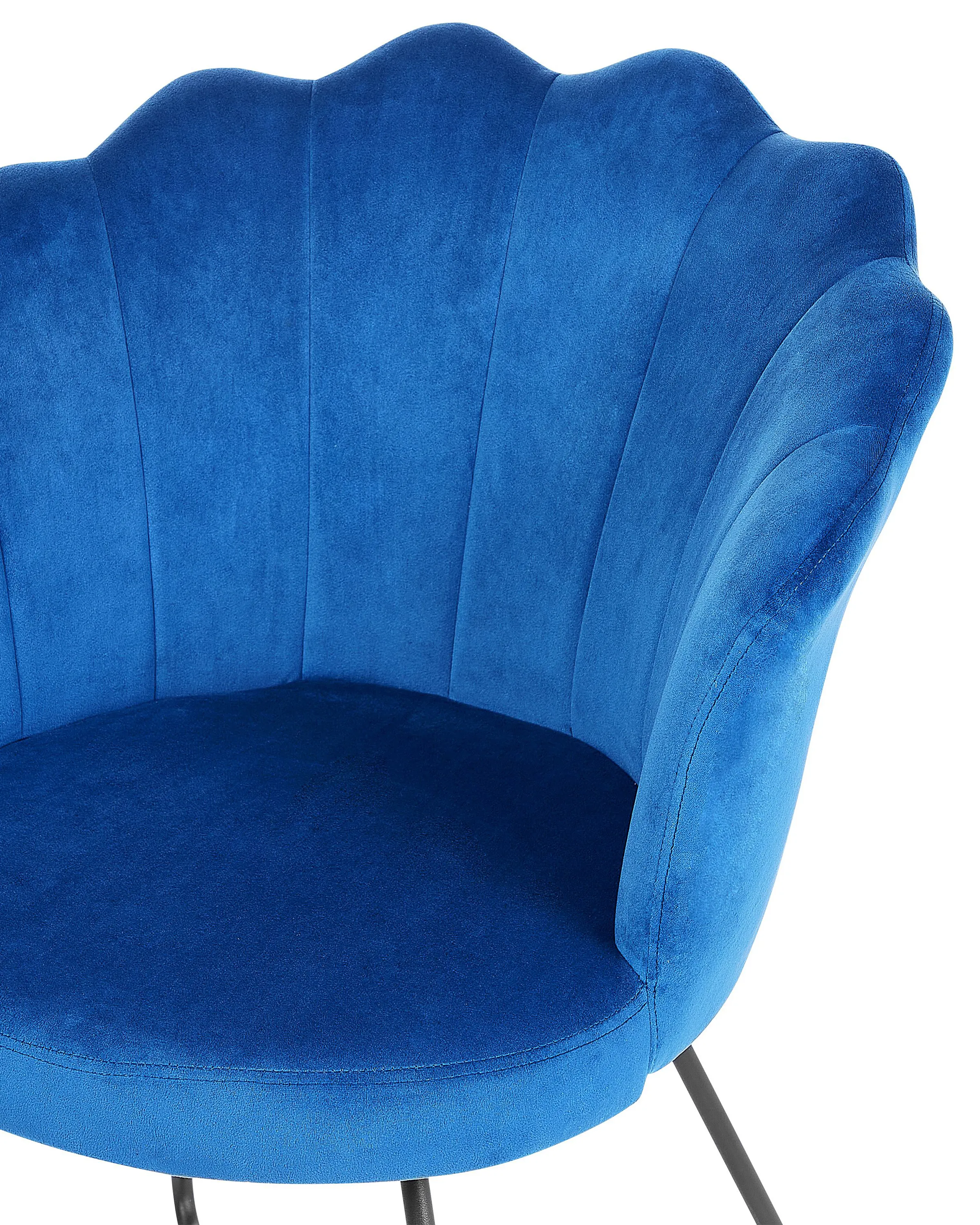 Fauteuil LOVELOCK Fluweel Marineblauw
