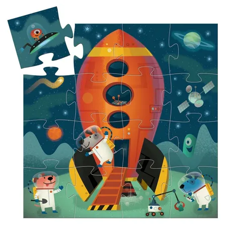 Djeco Puzzle: Rakete, 16 Teile