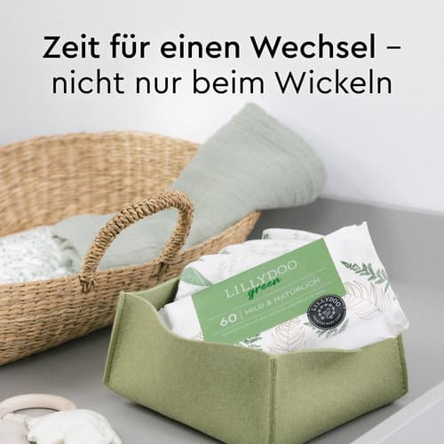 LILLYDOO green natürliche Feuchttücher