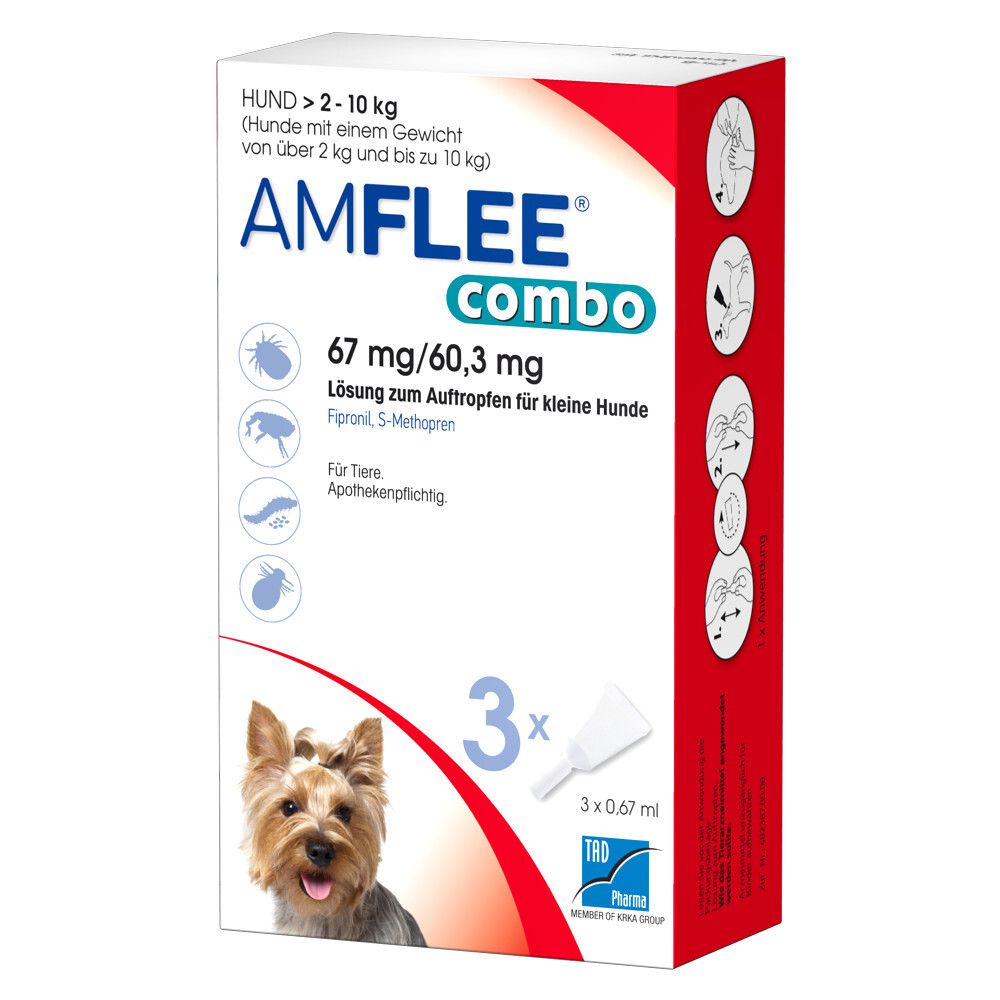 Amflee® combo 67 mg/60,3 mg für kleine Hunde