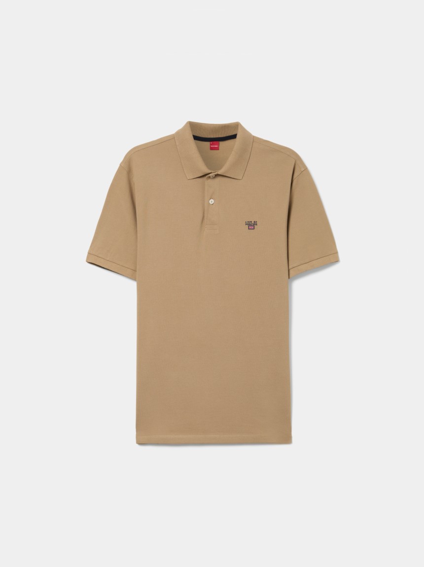 Polo piqué regular fit de algodão