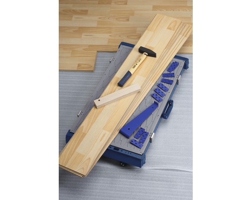 Industriële 4-in-1 werkbank, 945 x 545 x 145 mm, blauw