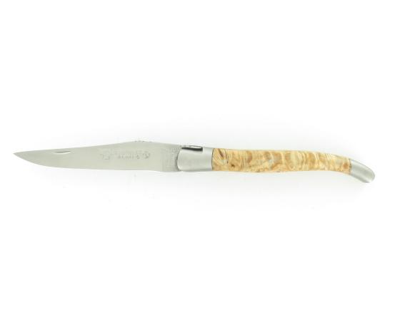 Laguiole 12 cm - Marronnier - Platines Guillochées - 2 mitres Couteau de poche par Laguiole en Aubrac