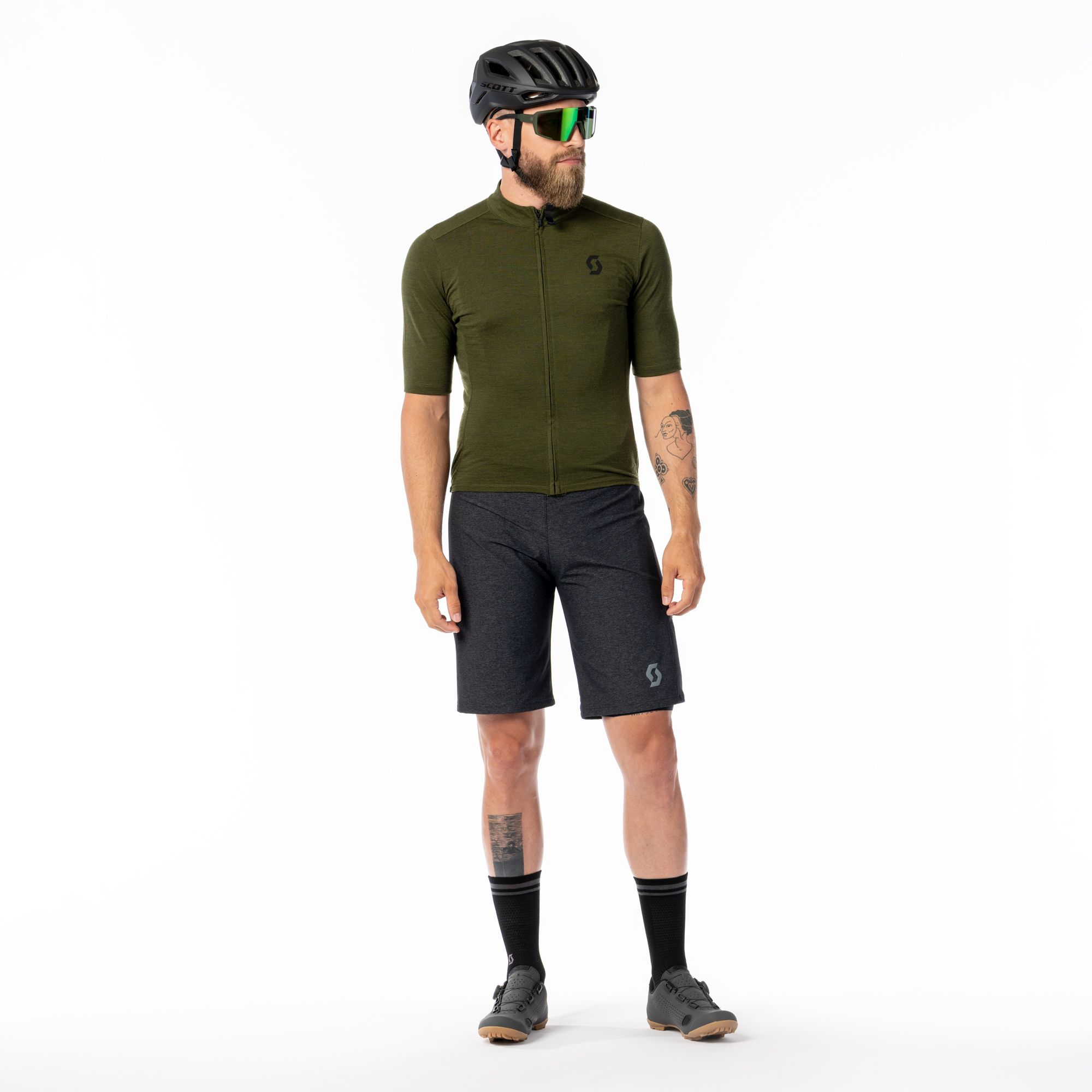 SCOTT Gravel Hybrid Shorts Sort/Grå