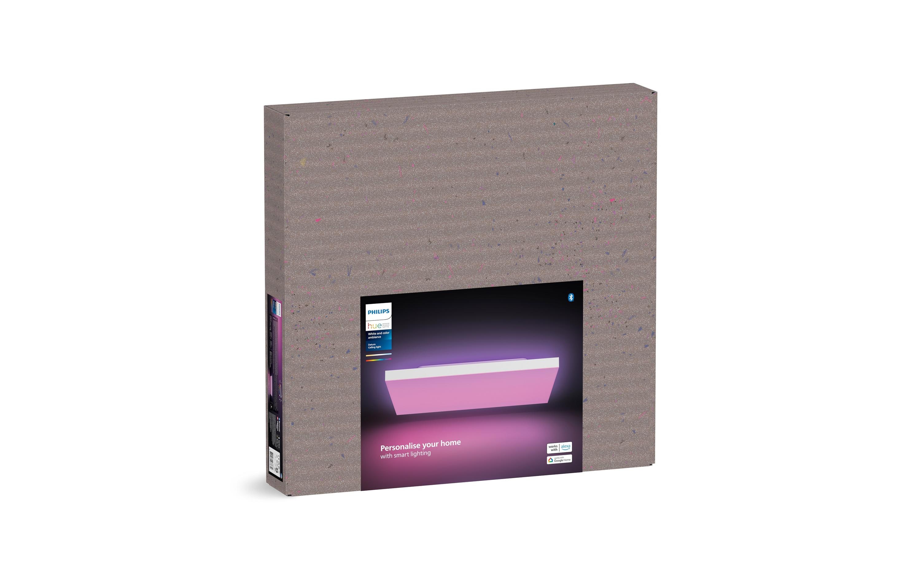 Deckenleuchte White & Color Ambiance Datura 600 x 600 mm<br>Smartes Deckenpaneel mit Hintergrundbeleuchtung