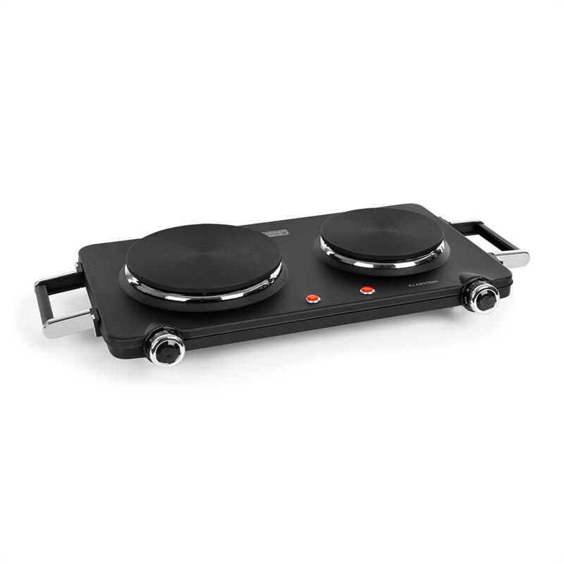 Cookorama Doppelkochplatte 1900-2250 W 150/180 mm Ø 5 Stufen schwarz Schwarz