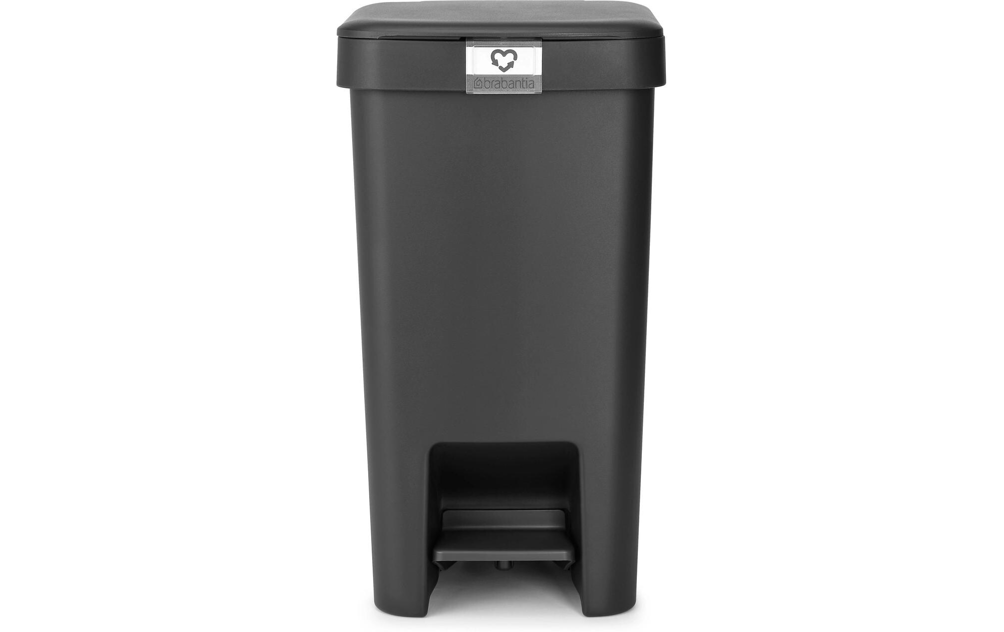 Recyclingbehälter StepUp 16 l, DunkelgrauTreteimer für Recyclingmaterialien