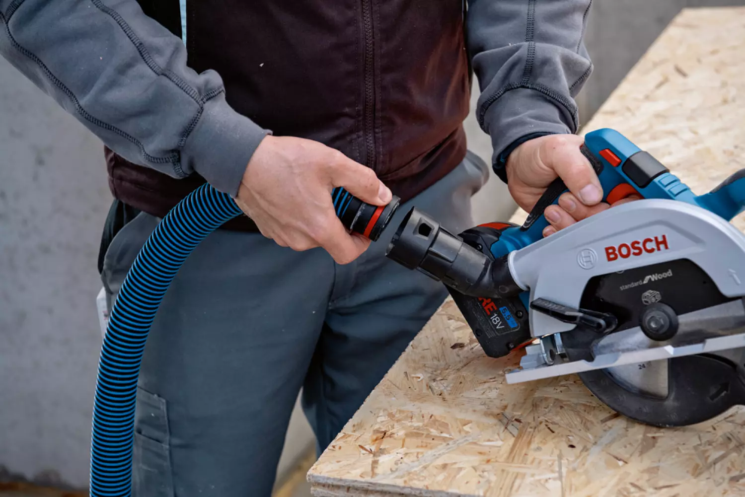 Bosch GKS 18V-57-2 18V Li-ion Accu cirkelzaag body - 165 mm