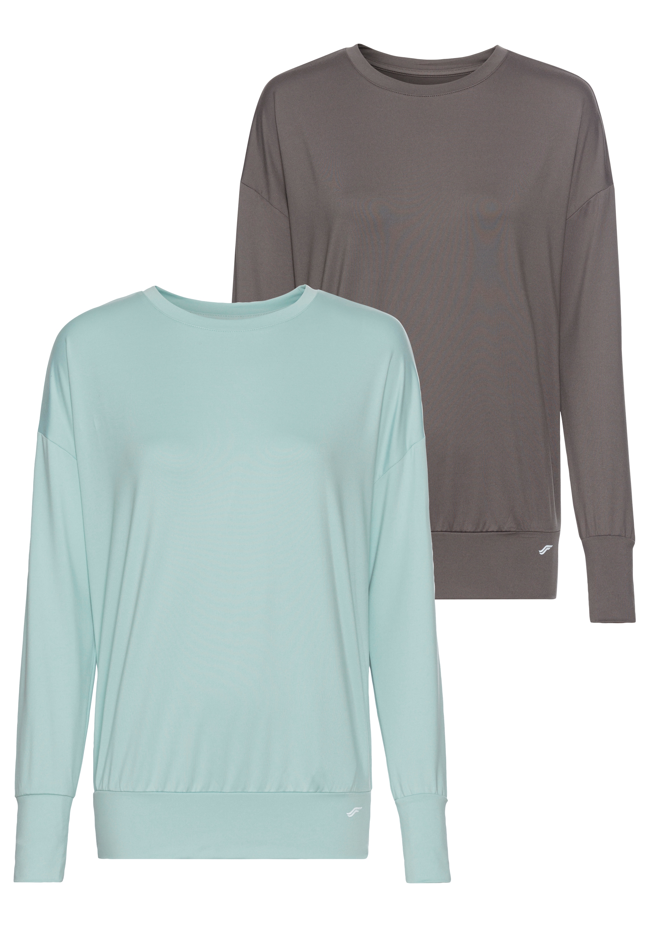 FAYN SPORTS Yogashirt, 2er-Packer Packung, Atmungsaktiv & schnelltrocknend im praktischen 2er-Pack