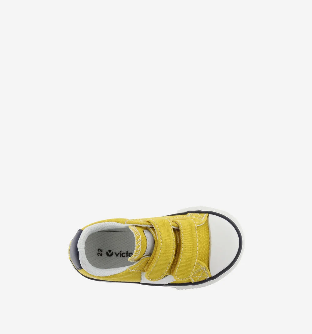 TRIBU SNEAKER TOILE Baskets sport en toile pour enfant logo MOSTAZA