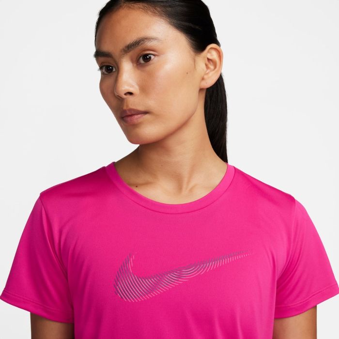 Nike Dame T-shirts Nike Women's Dri-FIT Swoosh SS Tee Pink