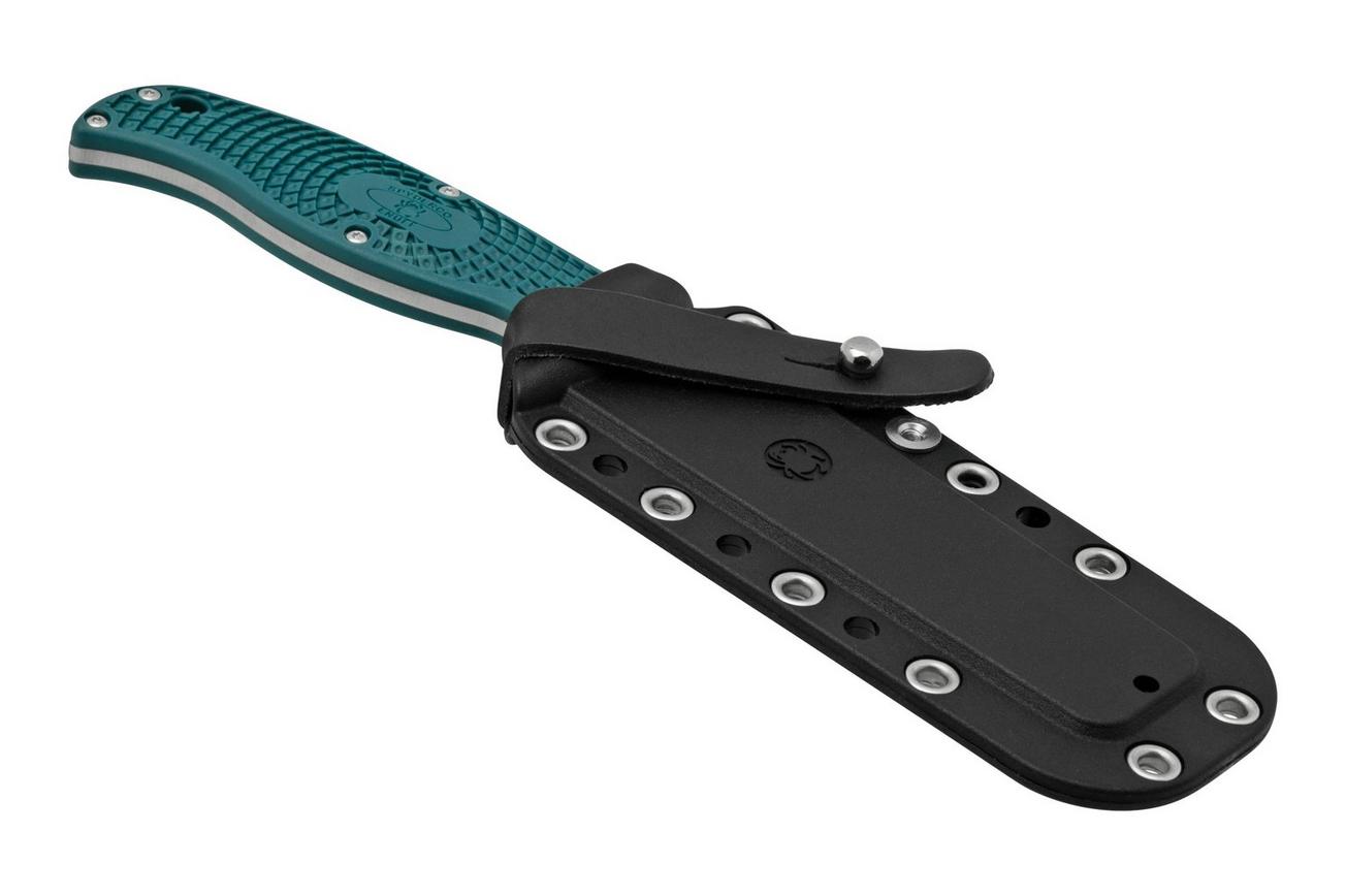 Spyderco Enuff 2 FB31SBL2K390 K390, Blue FRN, serrated vaststaand mes