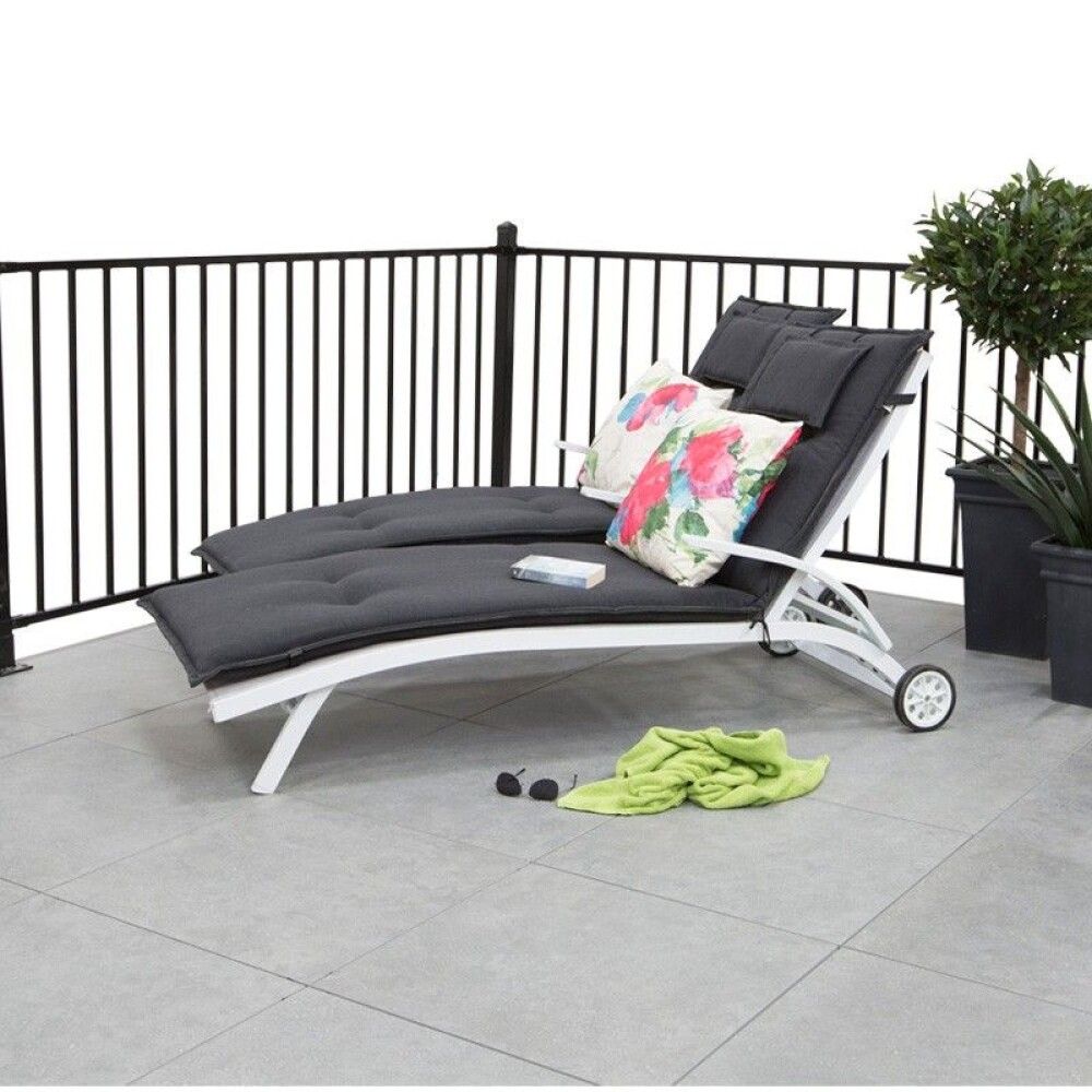 SOLSENGPUTE SUNFUN PORTLAND ANTRASITT 190X60X8CM