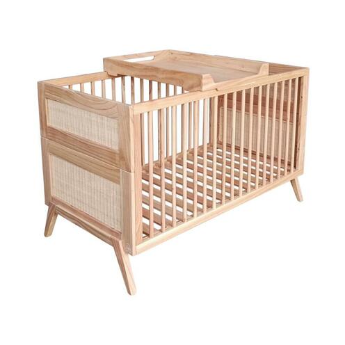 Lit bébé évolutif 70x140 MARELIA BOIS Naturel - THEO
