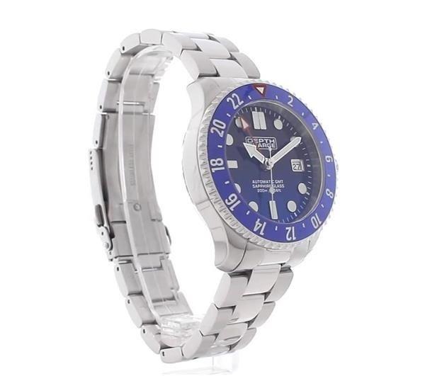 Depth Charge Stainless Steel Blue Dial Dive Watch