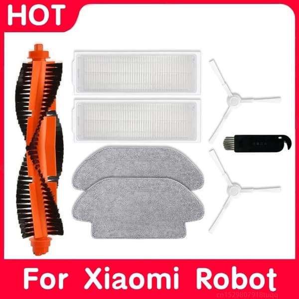 INF Tilbehør til Xiaomi S10 S12 robotstøvsuger, 8 reservedeler