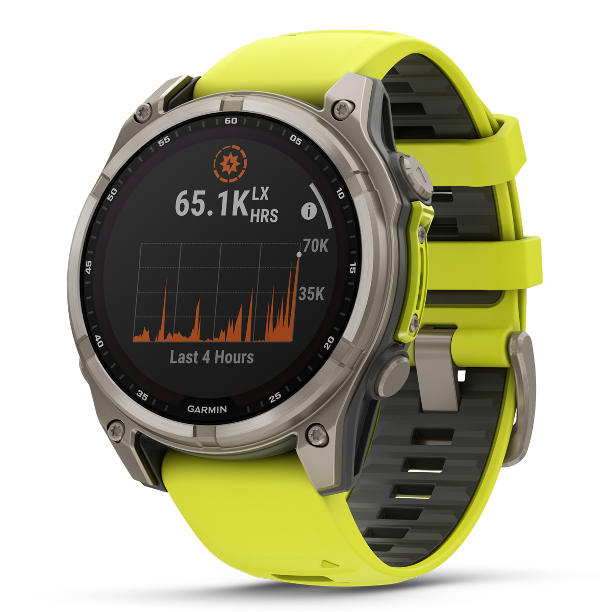 f nix 8 47 mm solar sapphire titanium med amp yellow graphite silikonerem 39 010 02906 21 amp yellow