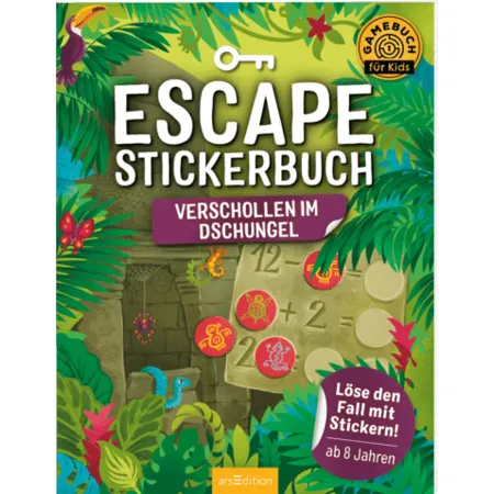 ars Edition Escape-Stickerbuch – Verschollen im Dschungel