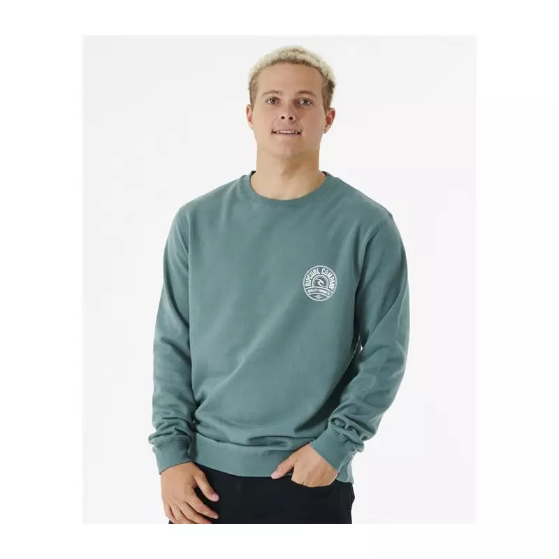 Sweat RIPCURL Stapler Crew Blue Green