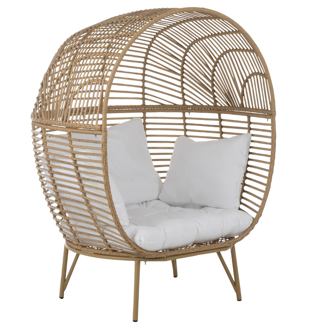 Fauteuil Ovaal staal naturel