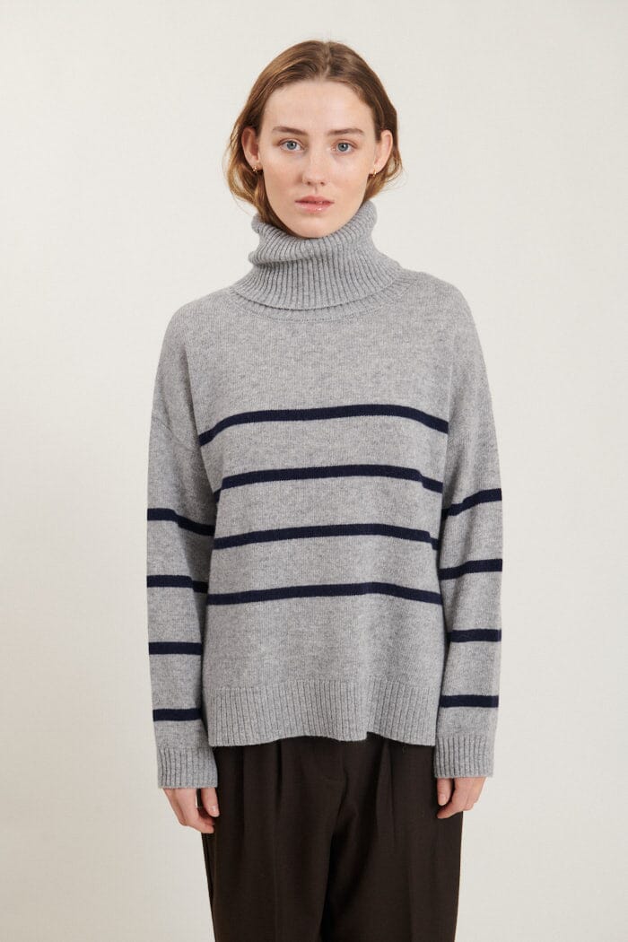 Basic Apparel Lise Striped T-neck