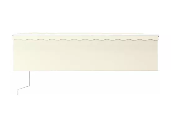 Auvent automatique store capteur de vent et LED 5x3 m Crème